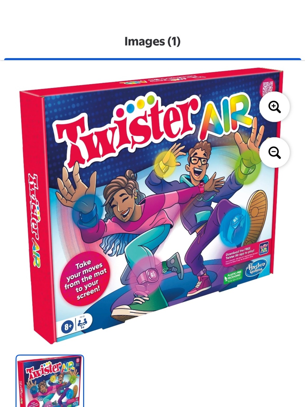 Hasbro Twister Air Game - Red, Blue, Pink, Green, Purple